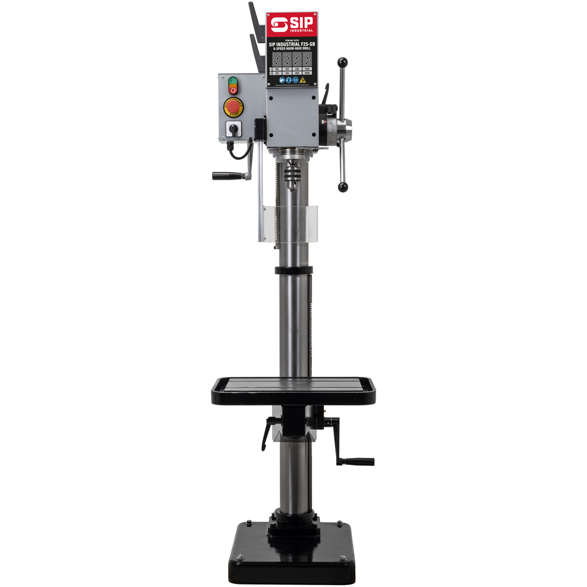 SIP Industrial F25-GB 8-Speed 900w 400v Floor Pillar Drill
